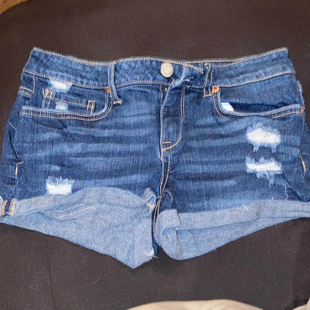 Aeropostale blue Jean booty shorts